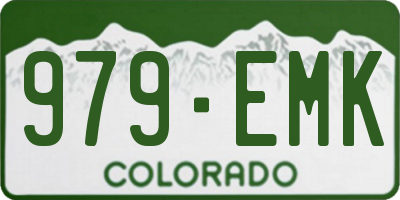 CO license plate 979EMK
