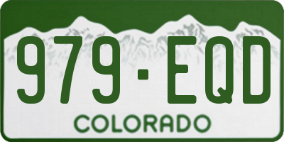CO license plate 979EQD