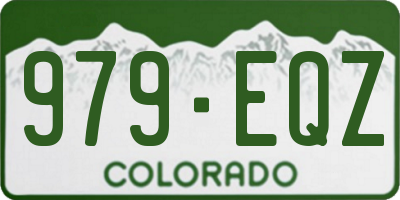 CO license plate 979EQZ