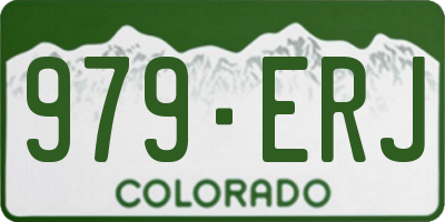 CO license plate 979ERJ