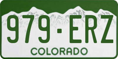 CO license plate 979ERZ