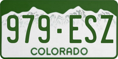 CO license plate 979ESZ