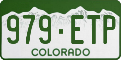 CO license plate 979ETP