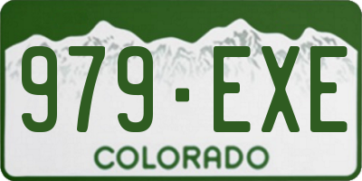 CO license plate 979EXE