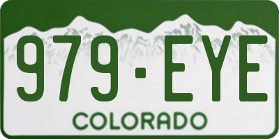 CO license plate 979EYE