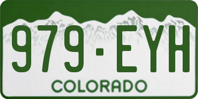 CO license plate 979EYH