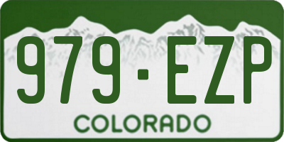 CO license plate 979EZP