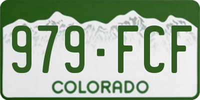 CO license plate 979FCF