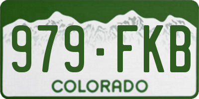 CO license plate 979FKB