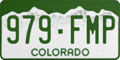 CO license plate 979FMP