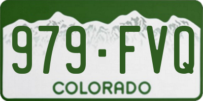 CO license plate 979FVQ