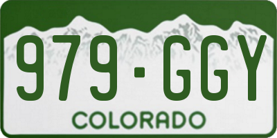 CO license plate 979GGY