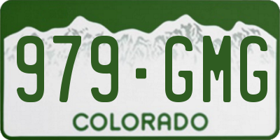 CO license plate 979GMG
