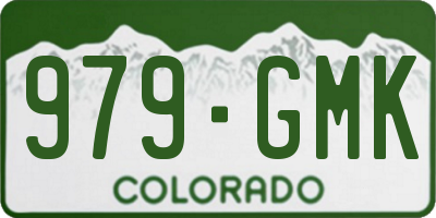 CO license plate 979GMK