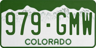 CO license plate 979GMW