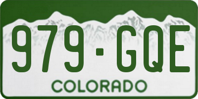 CO license plate 979GQE