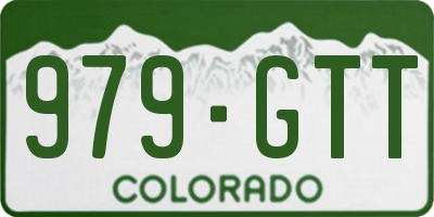 CO license plate 979GTT