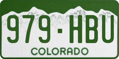 CO license plate 979HBU