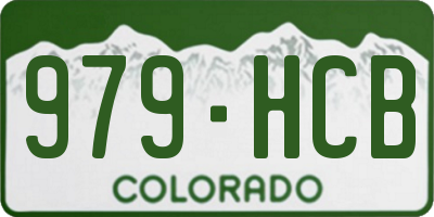 CO license plate 979HCB