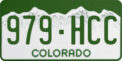 CO license plate 979HCC
