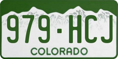 CO license plate 979HCJ