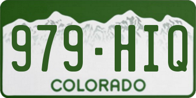 CO license plate 979HIQ