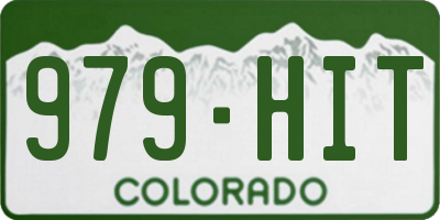 CO license plate 979HIT