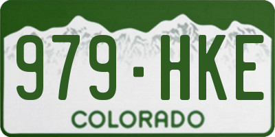 CO license plate 979HKE