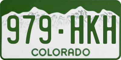 CO license plate 979HKH