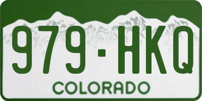 CO license plate 979HKQ