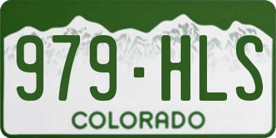 CO license plate 979HLS