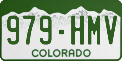 CO license plate 979HMV