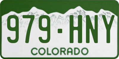 CO license plate 979HNY