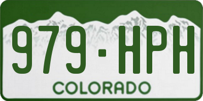 CO license plate 979HPH