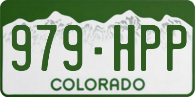 CO license plate 979HPP