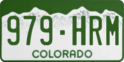 CO license plate 979HRM