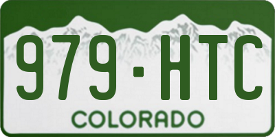 CO license plate 979HTC