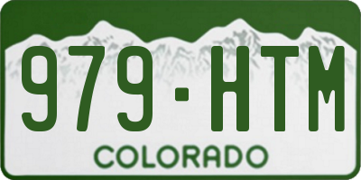 CO license plate 979HTM