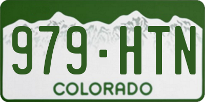 CO license plate 979HTN