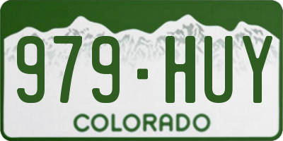 CO license plate 979HUY