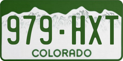 CO license plate 979HXT