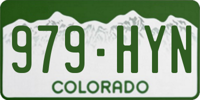 CO license plate 979HYN