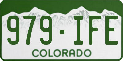 CO license plate 979IFE