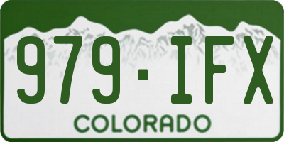 CO license plate 979IFX