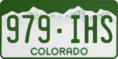 CO license plate 979IHS