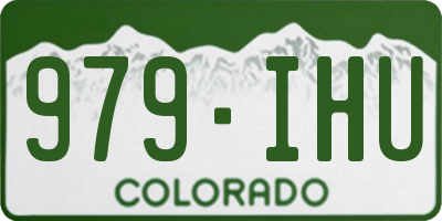 CO license plate 979IHU