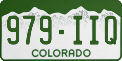 CO license plate 979IIQ