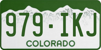 CO license plate 979IKJ