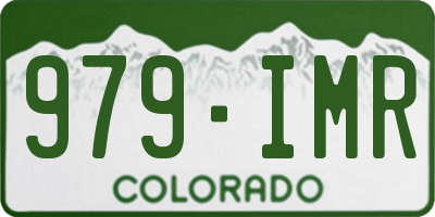 CO license plate 979IMR