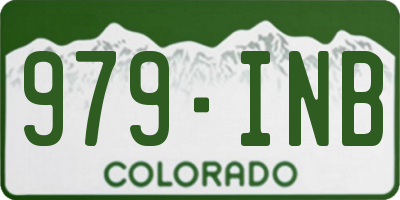 CO license plate 979INB